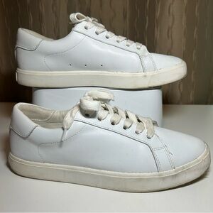 Sam Edelman Ethyl Sneakers Women's 10.5 Leather Lace Up White Low